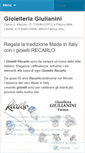Mobile Screenshot of gioielleriagiulianini.com